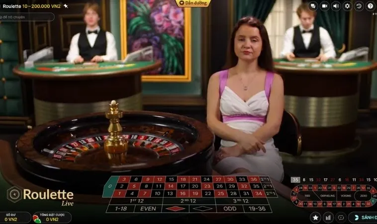 Giao diện chơi Roulette Alo789