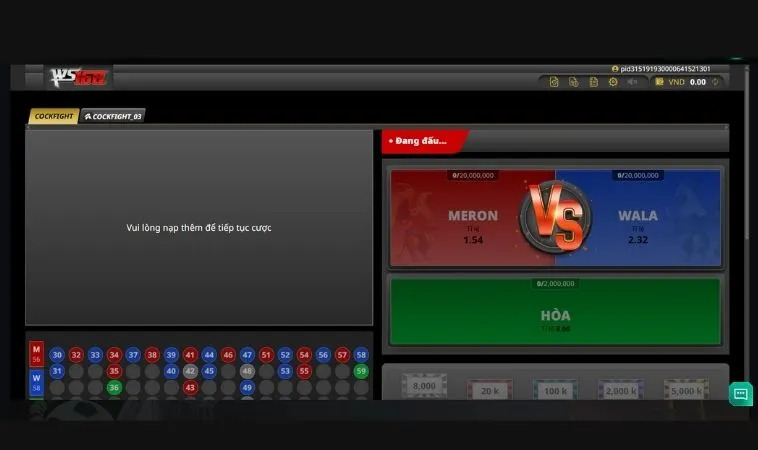 Bí Quyết Chơi Đá Gà WS168 Tại Alo789 Thắng Lớn Ngay Hôm Nay 2 Các cửa cược tại sảnh Đá Gà WS168 tại Alo789