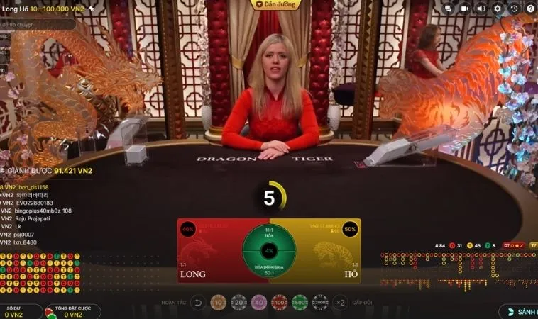 Dragon Tiger Alo789 Thắng Lớn Với Quyết Định Nhanh Chóng 2 Chơi Dragon Tiger Alo789 với dealer xinh đẹp